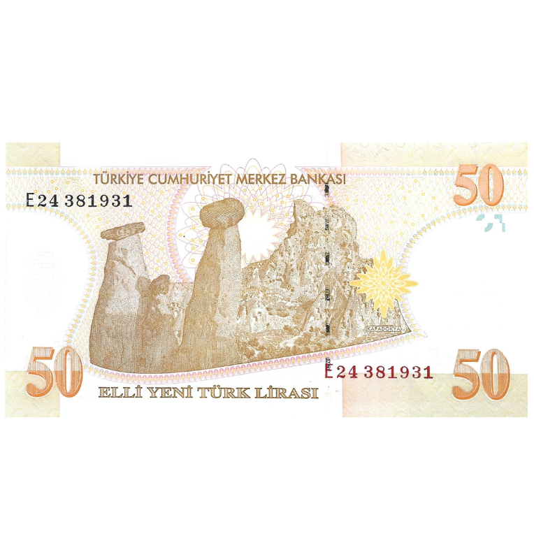Turquía 50 New Lira 2005 Pick 220